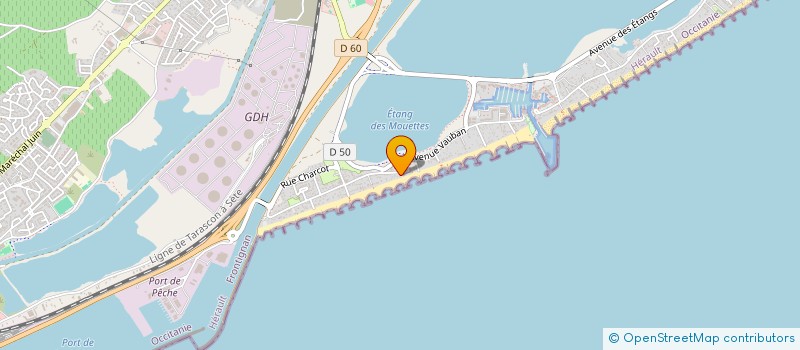 localisation de l'entreprise MONSIEUR RENE CAUBEL à FRONTIGNAN