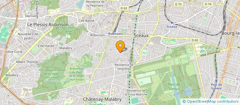 localisation de l'entreprise MONSIEUR RENE CAUSSE à SCEAUX