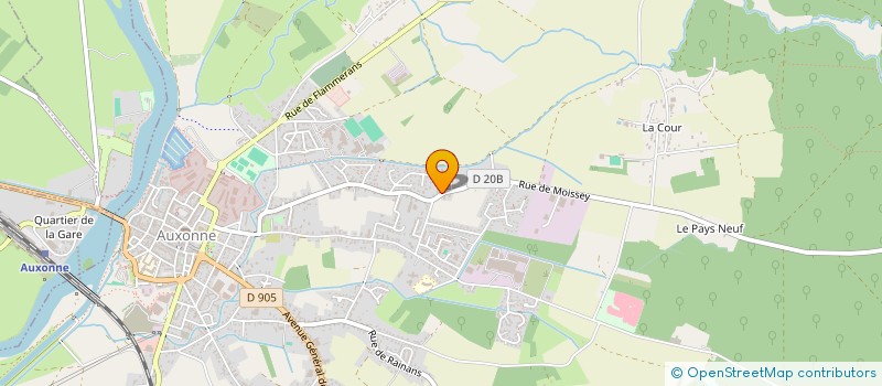 localisation de l'entreprise MONSIEUR RENE CAVE  AUXONNE