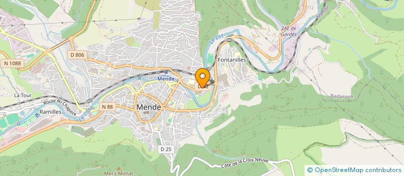 localisation de l'entreprise MONSIEUR RENE CEBELIEU  MENDE