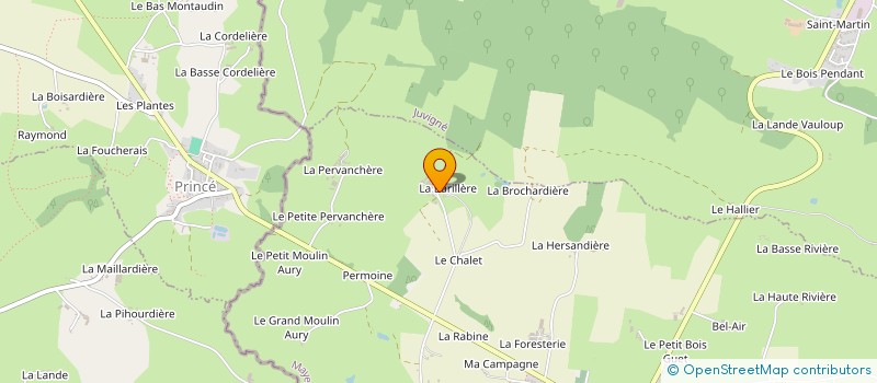 localisation de l'entreprise MONSIEUR RENE CENCIER  LA CROIXILLE