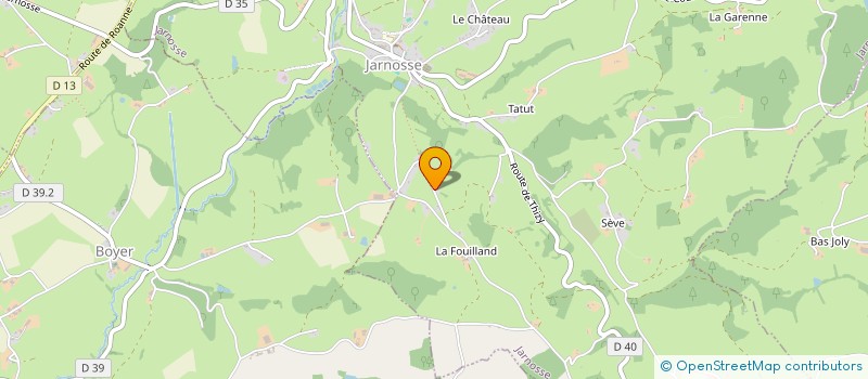 localisation de l'entreprise MONSIEUR RENE CHABAT  JARNOSSE