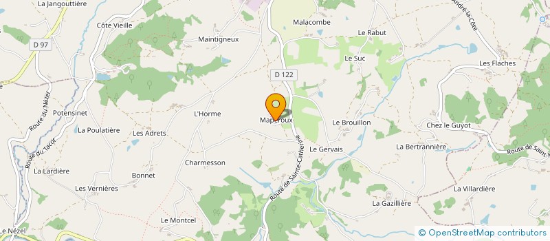 localisation de l'entreprise MONSIEUR RENE CHAMBE  SAINT-MARTIN-EN-HAUT