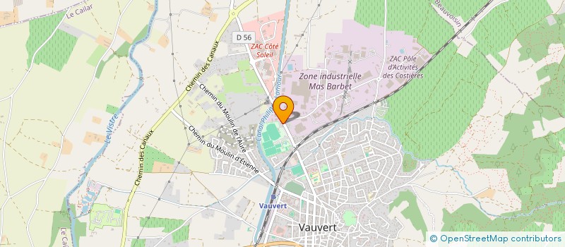 localisation de l'entreprise MONSIEUR RENE CHAMBEFORT à VAUVERT