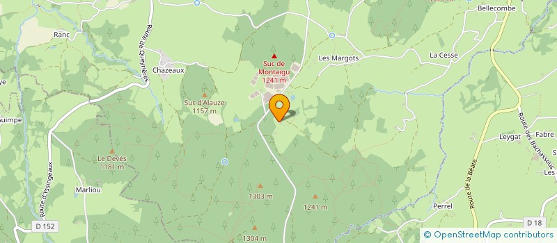 localisation de l'entreprise MONSIEUR RENE CHAMBERT à YSSINGEAUX