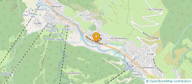 localisation de l'entreprise MONSIEUR RENE CHANCEL  LA SALLE-LES-ALPES