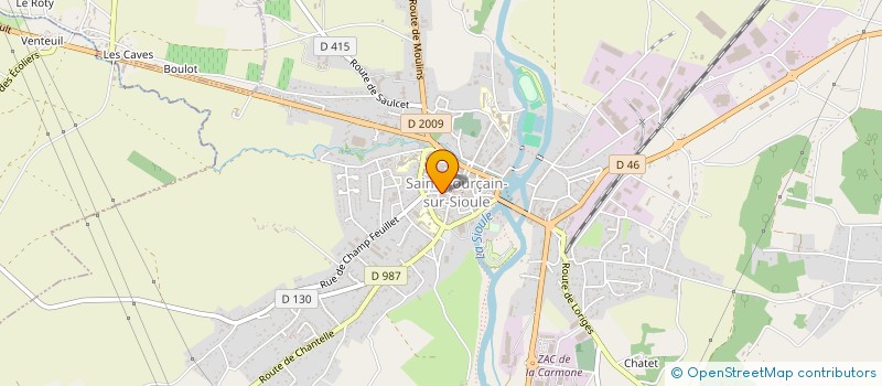 localisation de l'entreprise MONSIEUR RENE CHANOT  SAINT-POURCAIN-SUR-SIOULE