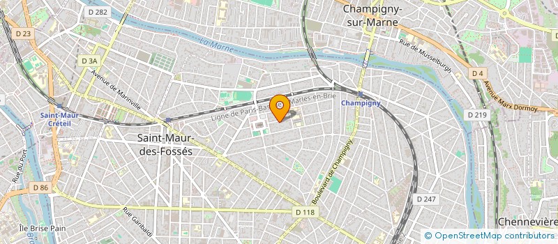 localisation de l'entreprise MONSIEUR RENE CHAPEAU  SAINT-MAUR-DES-FOSSES