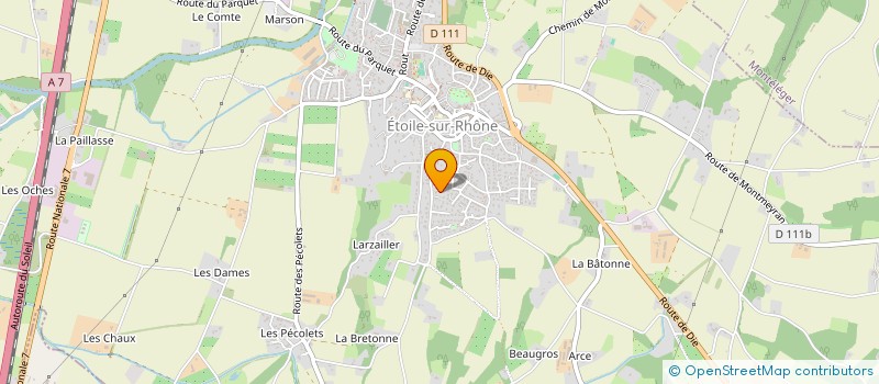 localisation de l'entreprise MONSIEUR RENE CHAPON  ETOILE-SUR-RHONE