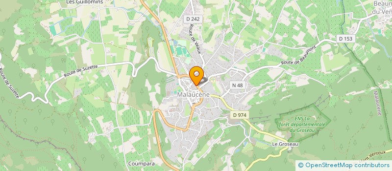 localisation de l'entreprise MONSIEUR RENE CHASTAN  MALAUCENE