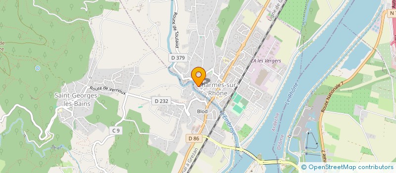 localisation de l'entreprise MONSIEUR RENE CHATAIN  CHARMES-SUR-RHONE