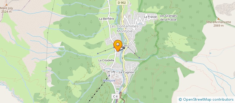 localisation de l'entreprise MONSIEUR RENE CHATELLARD à LES CONTAMINES-MONTJOIE