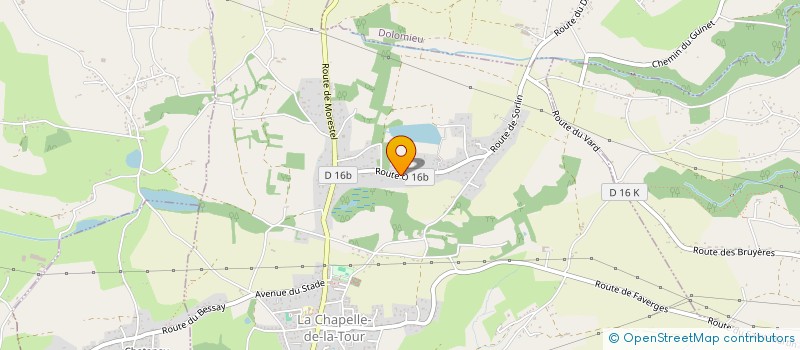 localisation de l'entreprise MONSIEUR RENE CHATRON-COLLIET  LA CHAPELLE-DE-LA-TOUR