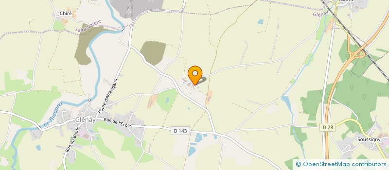 localisation de l'entreprise MONSIEUR RENE CHATRY  GLENAY