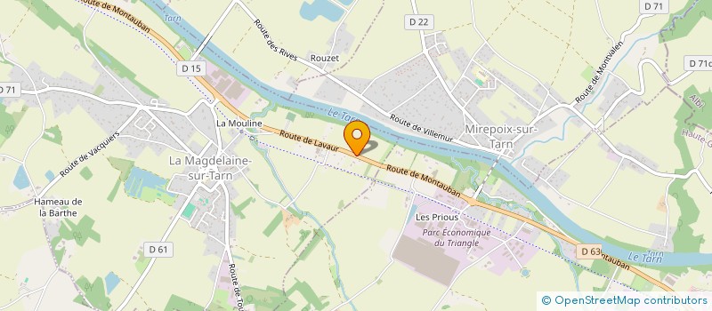 localisation de l'entreprise MONSIEUR RENE CHAUBARD  LA MAGDELAINE-SUR-TARN