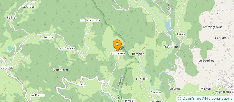 localisation de l'entreprise MONSIEUR RENE CHAUVINC  LAMASTRE