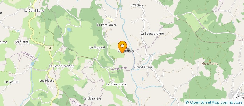 localisation de l'entreprise MONSIEUR RENE CHAVEROT  MONTROTTIER