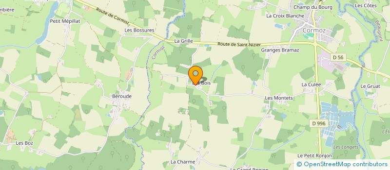 localisation de l'entreprise MONSIEUR RENE CHENE à CORMOZ