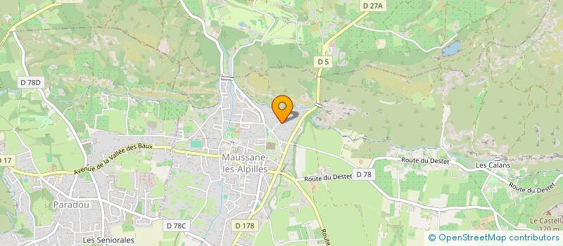 localisation de l'entreprise MONSIEUR RENE CITI à MAUSSANE-LES-ALPILLES