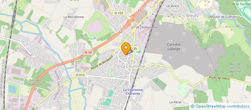 localisation de l'entreprise MONSIEUR RENE CLAUDE AHOUANDOGBO à LA COURONNE