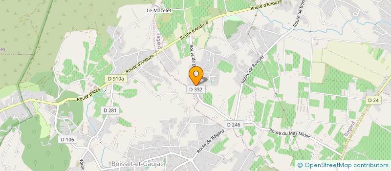 localisation de l'entreprise MONSIEUR RENE CLAUZEL  BAGARD