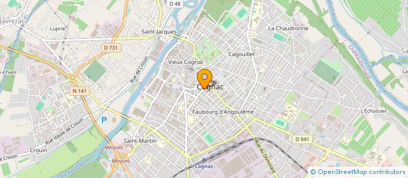 localisation de l'entreprise MONSIEUR RENE CLIMAQUE à COGNAC