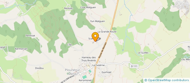 localisation de l'entreprise MONSIEUR RENE COAT  PLOUNEOUR-MENEZ