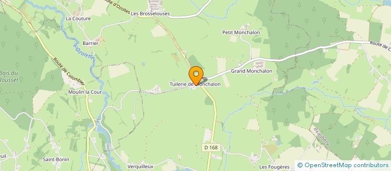 localisation de l'entreprise MONSIEUR RENE COGNARD  OZOLLES