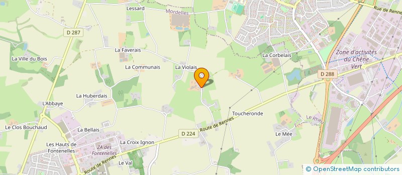 localisation de l'entreprise MONSIEUR RENE COIGNARD à SAINT-THURIAL