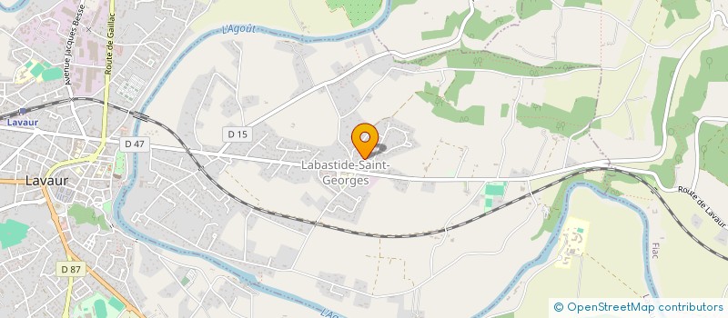 localisation de l'entreprise MONSIEUR RENE COLIN  LABASTIDE-SAINT-GEORGES