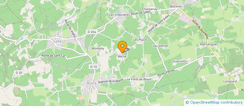 localisation de l'entreprise MONSIEUR RENE COLLET  BLACE