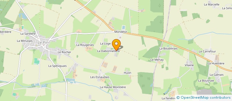 localisation de l'entreprise MONSIEUR RENE COLOU  LE PIN