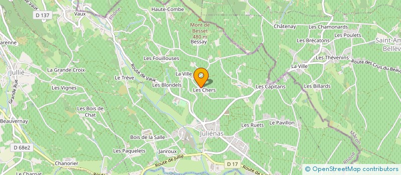 localisation de l'entreprise MONSIEUR RENE CONDEMINE à JULIENAS