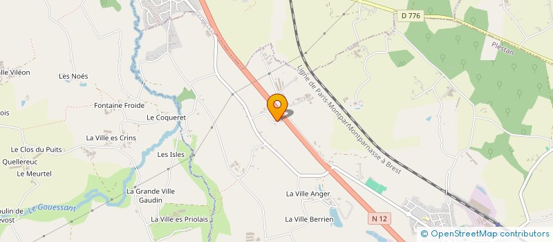 localisation de l'entreprise MONSIEUR RENE COQUIO  PLESTAN