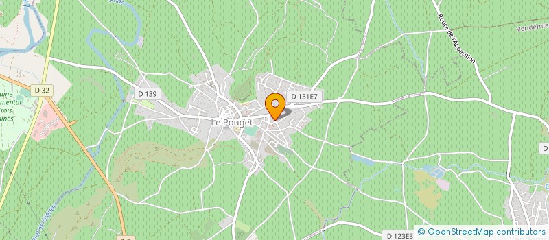 localisation de l'entreprise MONSIEUR RENE CORIA à LE POUGET