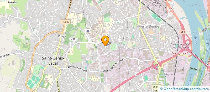 localisation de l'entreprise MONSIEUR RENE CORNILLAC  OULLINS-PIERRE-BENITE