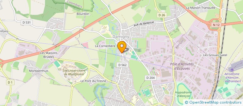 localisation de l'entreprise MONSIEUR RENE CORNU à DAMIGNY