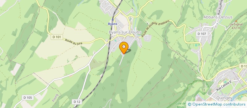 localisation de l'entreprise MONSIEUR RENE CORNU à BYANS-SUR-DOUBS