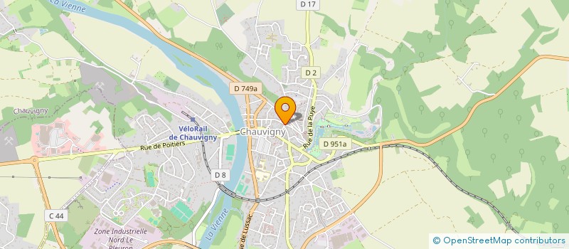 localisation de l'entreprise MONSIEUR RENE COTTENCIN  CHAUVIGNY