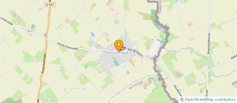 localisation de l'entreprise MONSIEUR RENE COUDEVILLE à HOUTKERQUE