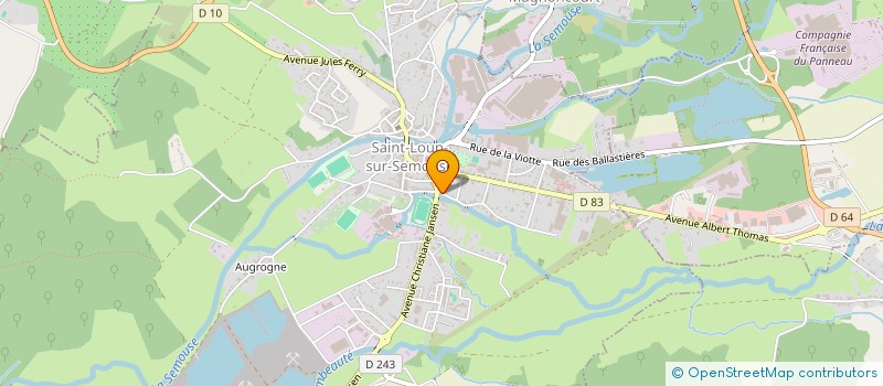 localisation de l'entreprise MONSIEUR RENE COULON  SAINT-LOUP-SUR-SEMOUSE