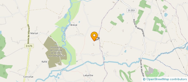 localisation de l'entreprise MONSIEUR RENE COUPE  SAVIGNAC-SUR-LEYZE