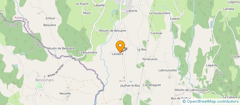 localisation de l'entreprise MONSIEUR RENE COURCHINOUX à PARLAN