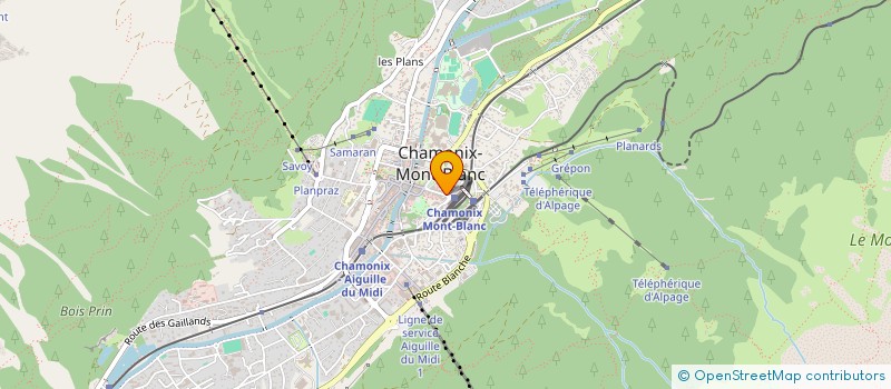 localisation de l'entreprise MONSIEUR RENE COUTTET à CHAMONIX-MONT-BLANC