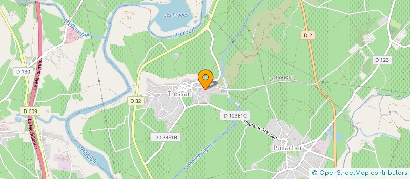 localisation de l'entreprise MONSIEUR RENE CREISSAC  TRESSAN