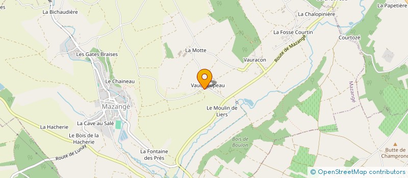 localisation de l'entreprise MONSIEUR RENE CROSNIER  MAZANGE