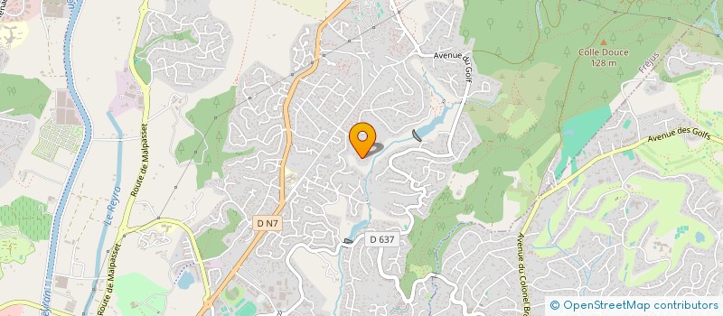 localisation de l'entreprise MONSIEUR RENE CROZAT à FREJUS