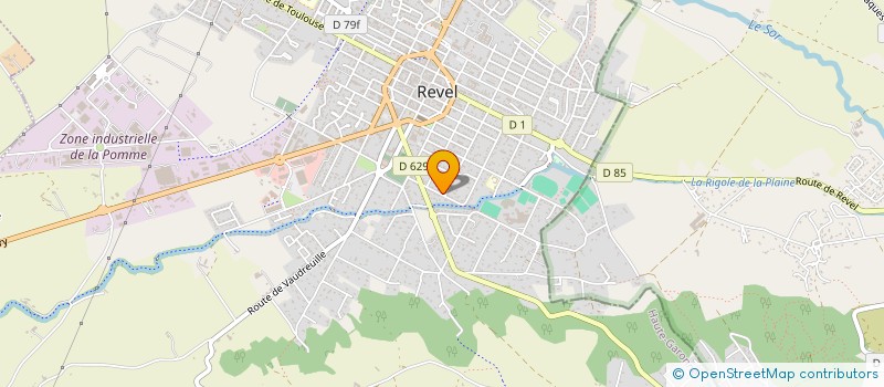 localisation de l'entreprise MONSIEUR RENE CROZES  REVEL