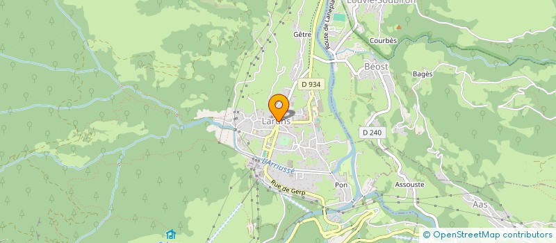 localisation de l'entreprise MONSIEUR RENE DA SILVA à LARUNS