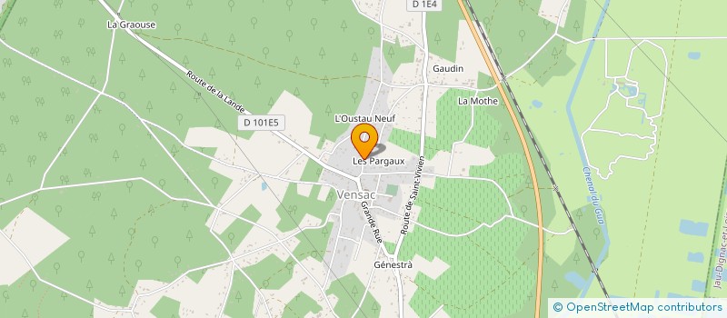 localisation de l'entreprise MONSIEUR RENE DABADIE  VENSAC